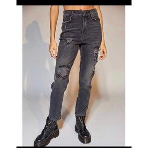 Urban Outfitters Black Straight Leg Jeans